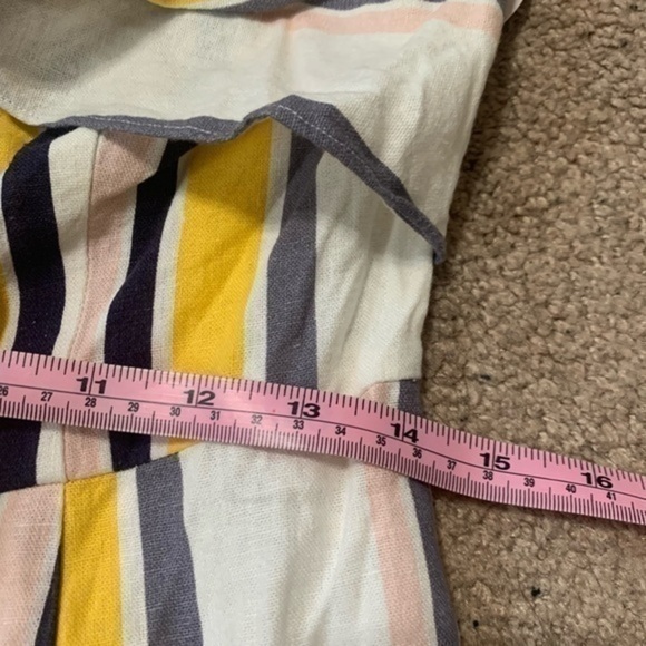 Gypsies & Moondust Striped Strapless Jumper Sz 7 - Picture 5 of 9